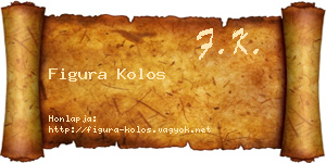 Figura Kolos névjegykártya
